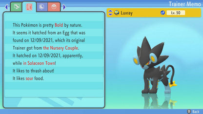 Pokemon Brilliant Diamond and Shining Pearl Luxray 6IV-EV Trained - Pokemon4Ever