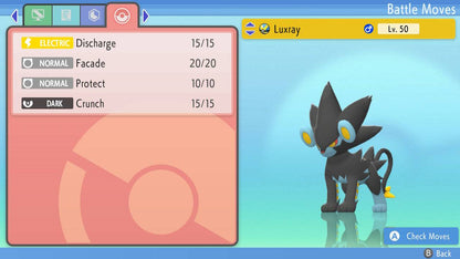Pokemon Brilliant Diamond and Shining Pearl Luxray 6IV-EV Trained - Pokemon4Ever
