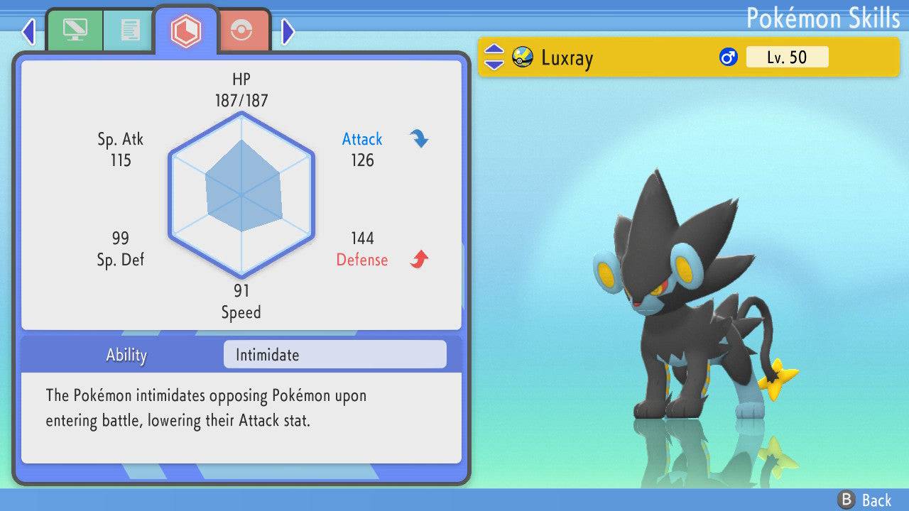 Pokemon Brilliant Diamond and Shining Pearl Luxray 6IV-EV Trained - Pokemon4Ever