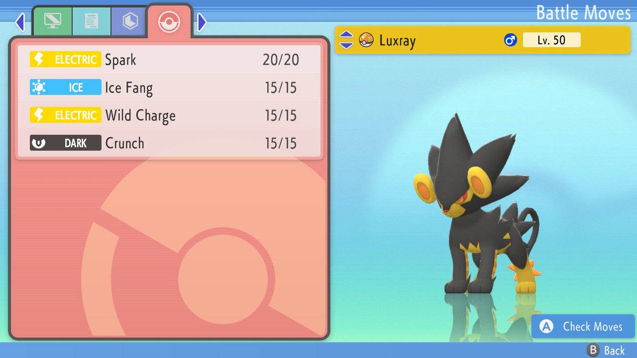 Pokemon Brilliant Diamond and Shining Pearl Luxray 6IV-EV Trained - Pokemon4Ever