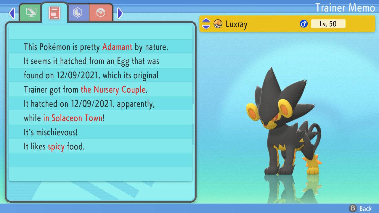 Pokemon Brilliant Diamond and Shining Pearl Luxray 6IV-EV Trained - Pokemon4Ever