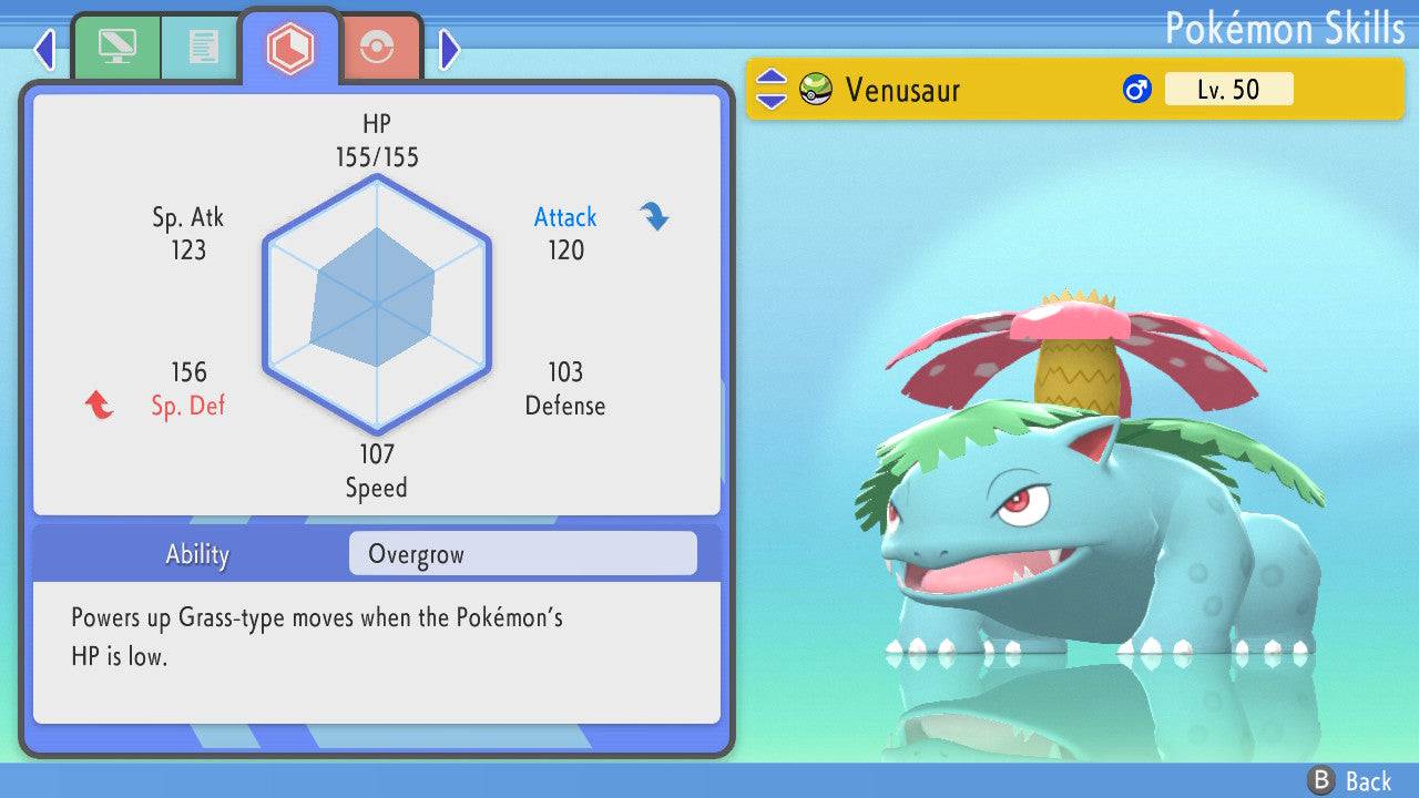 Pokemon Brilliant Diamond and Shining Pearl Venusaur 6IV-EV Trained ...