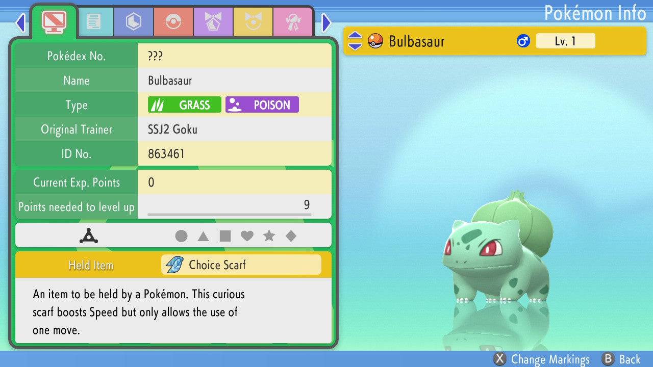 Pokemon Brilliant Diamond and Shining Pearl Bulbasaur 6IV-EV Trained - Pokemon4Ever