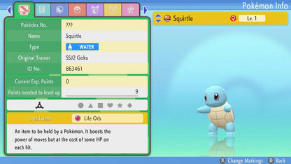 Pokemon Brilliant Diamond and Shining Pearl Squirtle 6IV-EV Trained - Pokemon4Ever