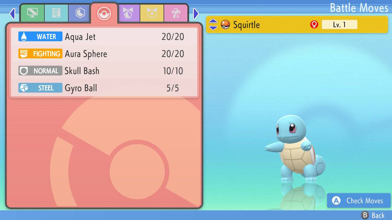 Pokemon Brilliant Diamond and Shining Pearl Squirtle 6IV-EV Trained - Pokemon4Ever