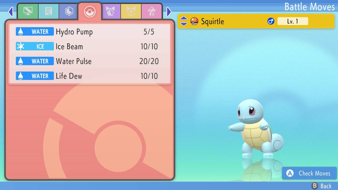 Pokemon Brilliant Diamond and Shining Pearl Squirtle 6IV-EV Trained - Pokemon4Ever