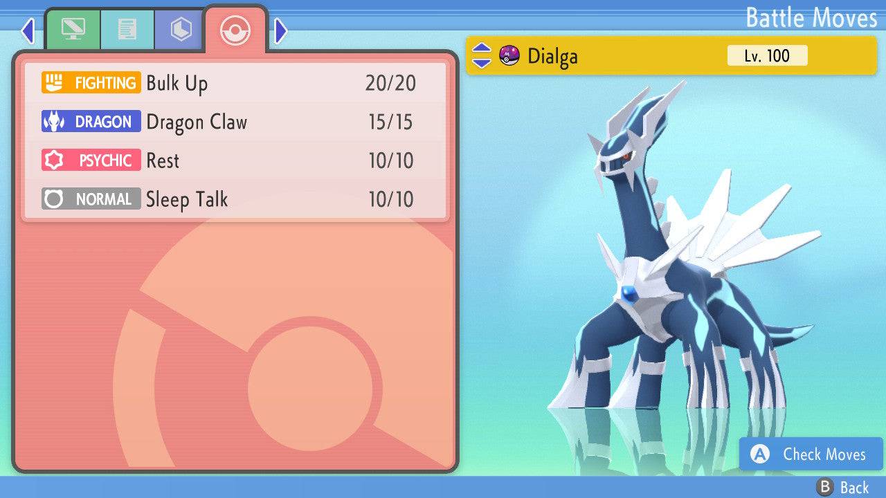 Pokemon Brilliant Diamond and Shining Pearl Dialga 6IV-EV Trained - Pokemon4Ever