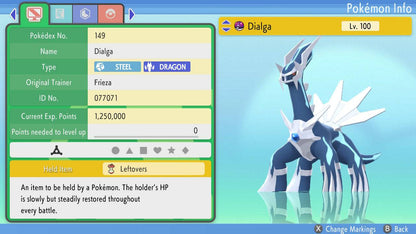 Pokemon Brilliant Diamond and Shining Pearl Dialga 6IV-EV Trained - Pokemon4Ever