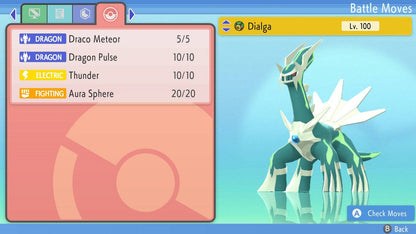 Pokemon Brilliant Diamond and Shining Pearl Dialga 6IV-EV Trained - Pokemon4Ever