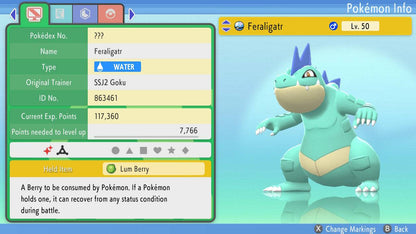 Pokemon Brilliant Diamond and Shining Pearl Feraligatr 6IV-EV Trained - Pokemon4Ever