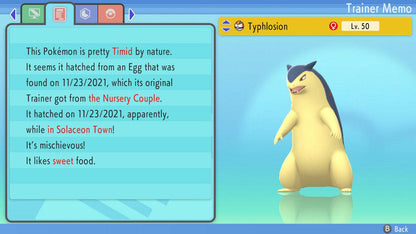 Pokemon Brilliant Diamond and Shining Pearl Typhlosion 6IV-EV Trained - Pokemon4Ever