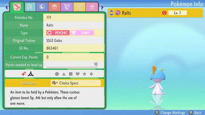 Pokemon Brilliant Diamond and Shining Pearl Ralts 6IV-EV Trained - Pokemon4Ever