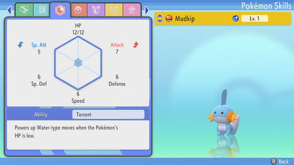 Pokemon Brilliant Diamond and Shining Pearl Mudkip 6IV-EV Trained - Pokemon4Ever