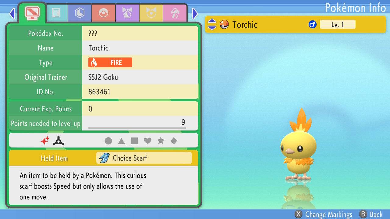 Pokemon Brilliant Diamond and Shining Pearl Torchic 6IV-EV Trained - Pokemon4Ever