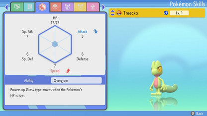Pokemon Brilliant Diamond and Shining Pearl Treecko 6IV-EV Trained - Pokemon4Ever