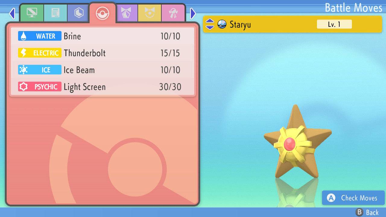 Pokemon Brilliant Diamond and Shining Pearl Staryu 6IV-EV Trained - Pokemon4Ever