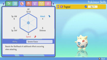 Pokemon Brilliant Diamond and Shining Pearl Togepi 6IV-EV Trained - Pokemon4Ever