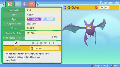 Pokemon Brilliant Diamond and Shining Pearl Crobat 6IV-EV Trained - Pokemon4Ever