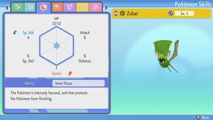 Pokemon Brilliant Diamond and Shining Pearl Zubat 6IV-EV Trained - Pokemon4Ever