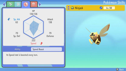 Pokemon Brilliant Diamond and Shining Pearl Ninjask 6IV-EV Trained - Pokemon4Ever