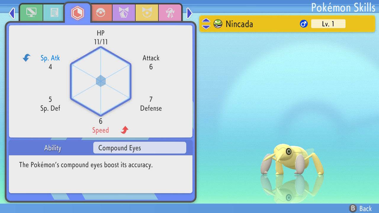 Pokemon Brilliant Diamond and Shining Pearl Nincada 6IV-EV Trained - Pokemon4Ever