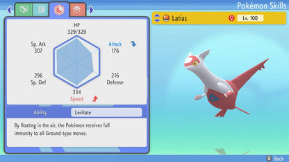 Pokemon Brilliant Diamond and Shining Pearl Latias 6IV-EV Trained - Pokemon4Ever