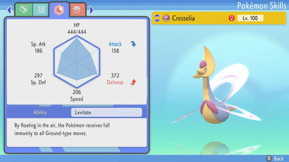 Pokemon Brilliant Diamond and Shining Pearl Cresselia 6IV-EV Trained - Pokemon4Ever