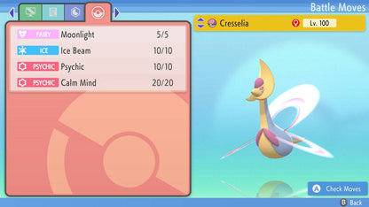 Pokemon Brilliant Diamond and Shining Pearl Cresselia 6IV-EV Trained - Pokemon4Ever