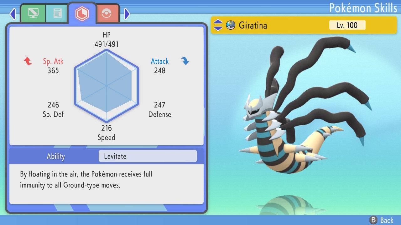 Pokemon Brilliant Diamond and Shining Pearl Giratina-Origin Form 6IV-EV Trained - Pokemon4Ever