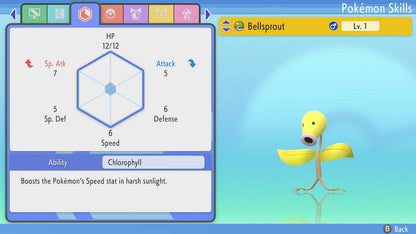 Pokemon Brilliant Diamond and Shining Pearl Bellsprout 6IV-EV Trained - Pokemon4Ever