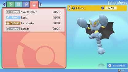 Pokemon Brilliant Diamond and Shining Pearl Gliscor 6IV-EV Trained - Pokemon4Ever