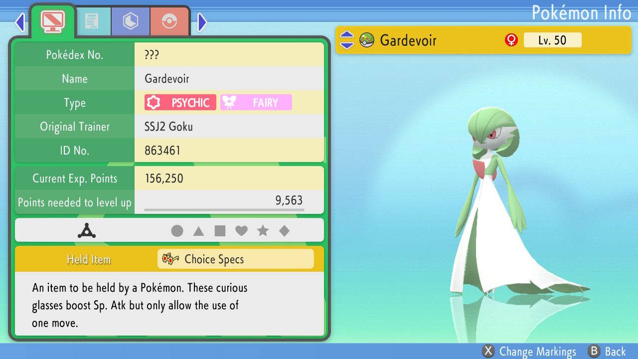 Pokemon Brilliant Diamond and Shining Pearl Gardevoir 6IV-EV Trained - Pokemon4Ever