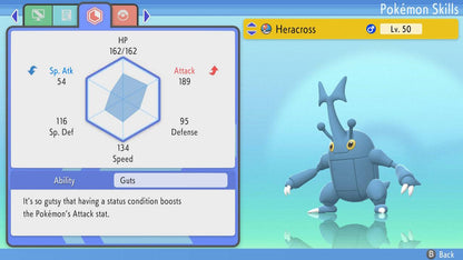 Pokemon Brilliant Diamond and Shining Pearl Heracross 6IV-EV Trained - Pokemon4Ever