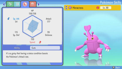 Pokemon Brilliant Diamond and Shining Pearl Heracross 6IV-EV Trained - Pokemon4Ever