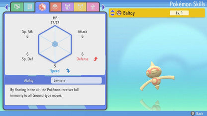 Pokemon Brilliant Diamond and Shining Pearl Baltoy 6IV-EV Trained - Pokemon4Ever