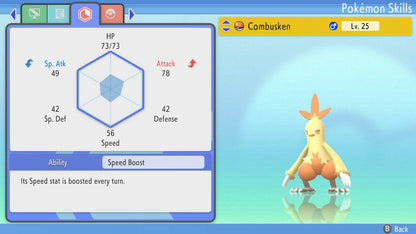Pokemon Brilliant Diamond and Shining Pearl Hidden Ability Combusken 6IV-EV Trained - Pokemon4Ever