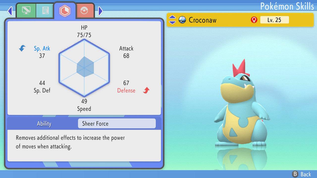 Pokemon Brilliant Diamond and Shining Pearl Hidden Ability Croconaw 6IV-EV Trained - Pokemon4Ever