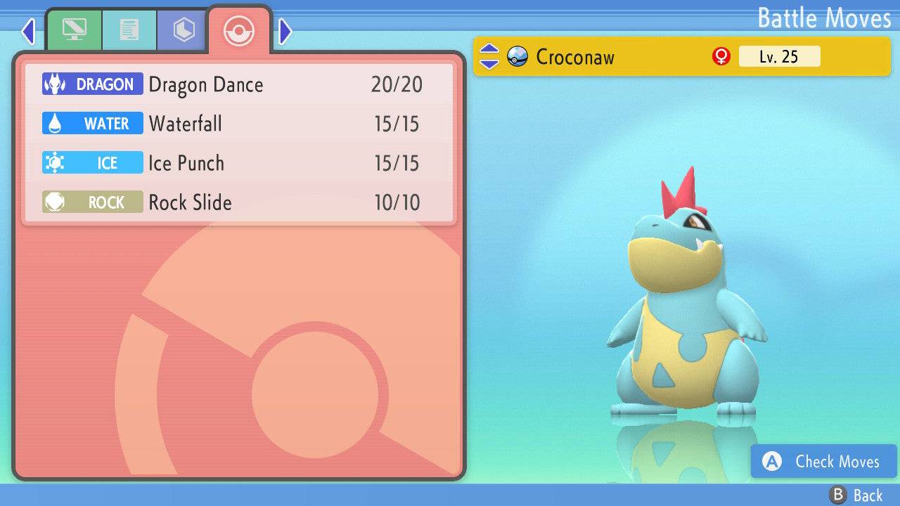 Pokemon Brilliant Diamond and Shining Pearl Hidden Ability Croconaw 6IV-EV Trained - Pokemon4Ever