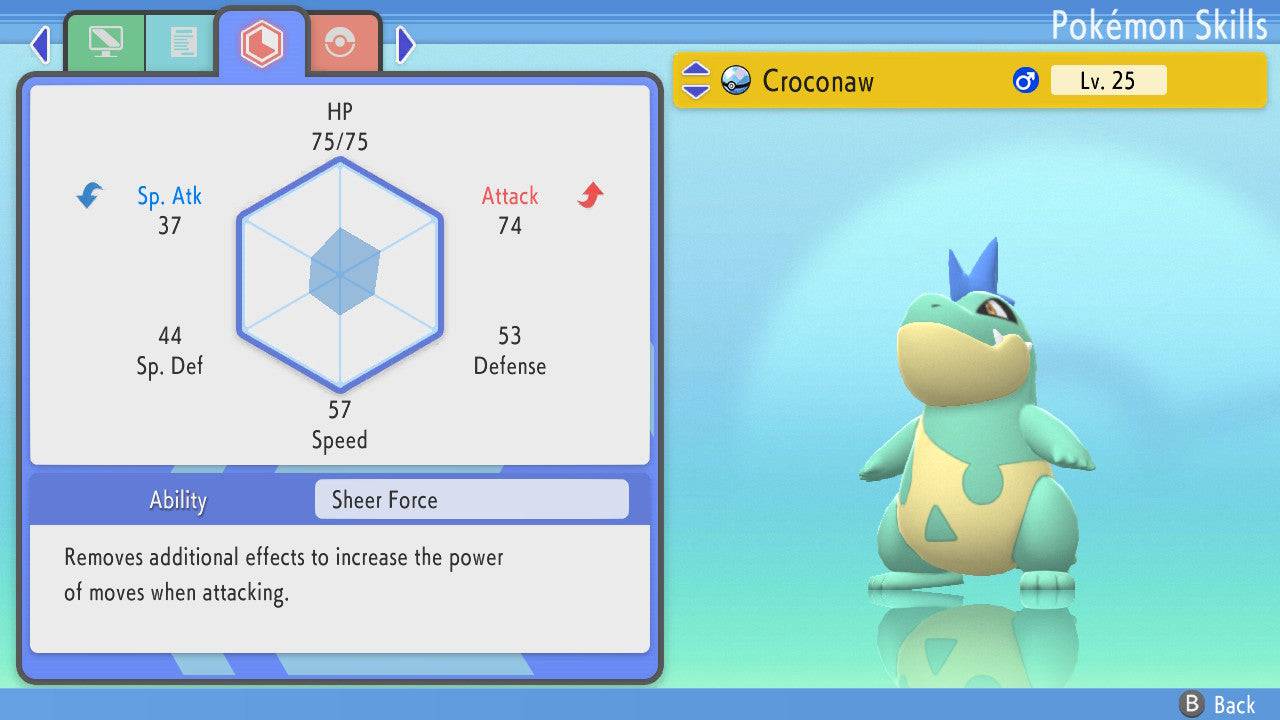 Pokemon Brilliant Diamond and Shining Pearl Hidden Ability Croconaw 6IV-EV Trained - Pokemon4Ever