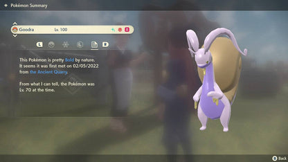 Pokemon Legends: Arceus Shiny Alpha Hisuian Goodra Max Effort Levels 6IV-EV Trained - Pokemon4Ever