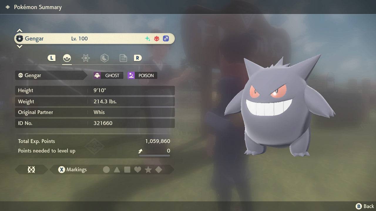 Pokemon Legends: Arceus Shiny Alpha Gengar Max Effort Levels 6IV-EV Trained - Pokemon4Ever