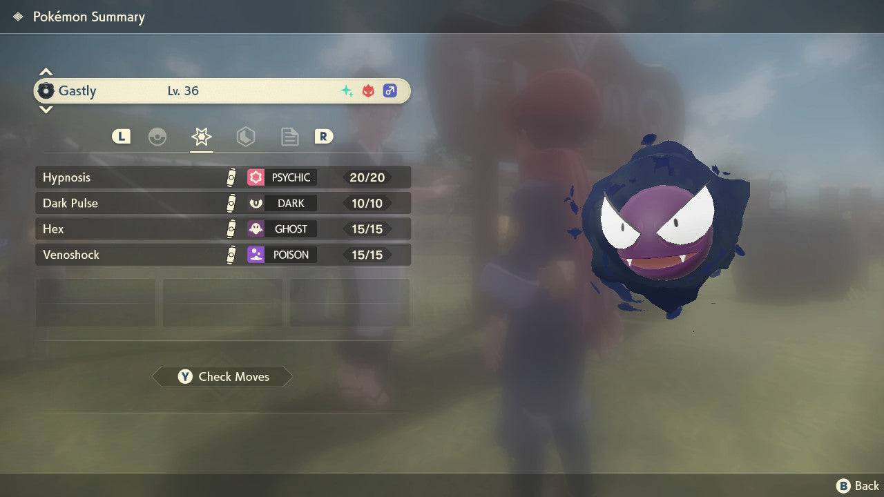 Pokemon Legends Arceus Shiny Alpha Gastly Max Effort Levels 6IV-EV Trained - Pokemon4Ever