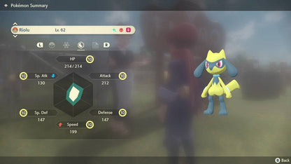 Pokemon Legends: Arceus Shiny Alpha Riolu Max Effort Levels 6IV-EV Trained - Pokemon4Ever