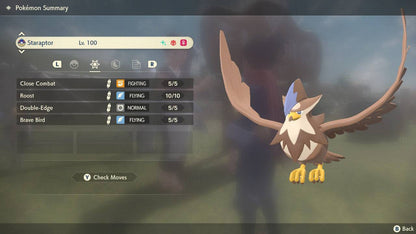 Pokemon Legends: Arceus Shiny Alpha Staraptor Max Effort Levels 6IV-EV Trained - Pokemon4Ever