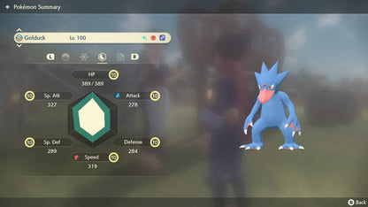 Pokemon Legends: Arceus Shiny Alpha Golduck Max Effort Levels 6IV-EV Trained - Pokemon4Ever