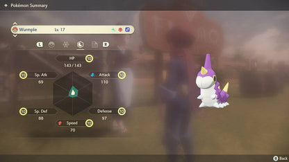 Pokemon Legends: Arceus Shiny Alpha Wurmple Max Effort Levels 6IV-EV Trained - Pokemon4Ever