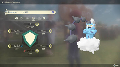 Pokemon Legends: Arceus Thundurus-Incarnate Max Effort Levels 6IV-EV Trained - Pokemon4Ever