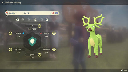 Pokemon Legends: Arceus Shiny Alpha Stantler Max Effort Levels 6IV-EV Trained - Pokemon4Ever