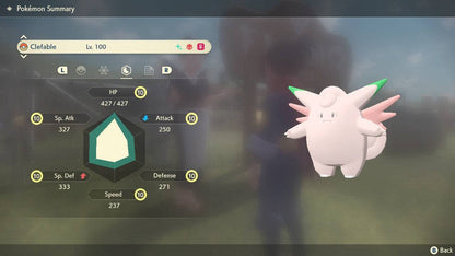 Pokemon Legends Arceus Shiny Alpha Clefable Max Effort Levels 6IV-EV Trained - Pokemon4Ever