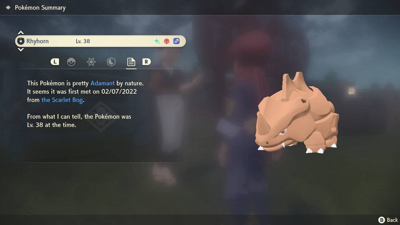 Pokemon Legends: Arceus Shiny Alpha Rhyhorn Max Effort Levels 6IV-EV Trained - Pokemon4Ever